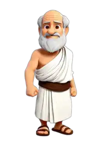 Animated avatar of Aristotle