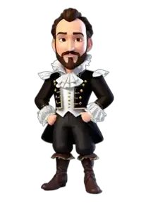 Animated avatar of Shakespeare